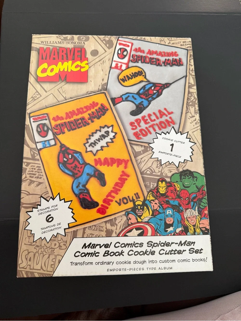 William Sonoma Marvel Comics Spider-Man Cookie Cutter